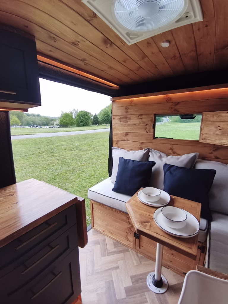 Lightweight campervan construction with natural materials